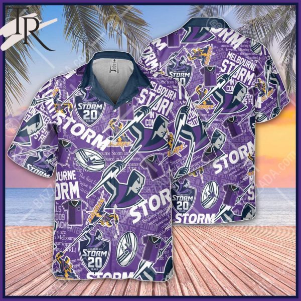 NRL Melbourne Storm Classic Hawaiian Shirt