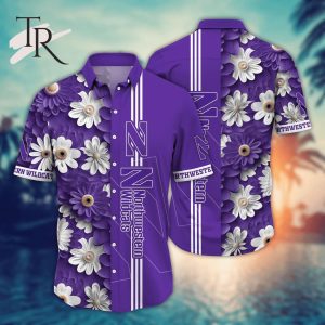 Northwestern Wildcats NCAA1 Flower Hawaii Shirt For Fans