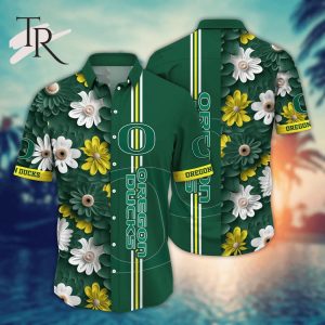 Oregon Ducks NCAA2 Flower Hawaii Shirt For Fans