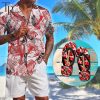 PREMIUM Van Halen Combo Hawaiian Shirt And Flip Flop