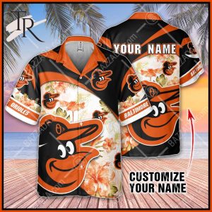 Personalize MLB Baltimore Orioles Hawaiian Shirt