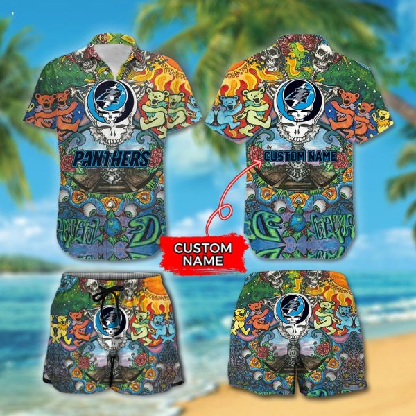 Personalized NFL Carolina Panthers Combo Hawaiian Shirt And Short