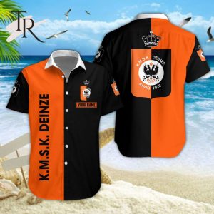 Pro League & 1B Pro League K.M.S.K. Deinze Hawaiian Shirt And Shorts