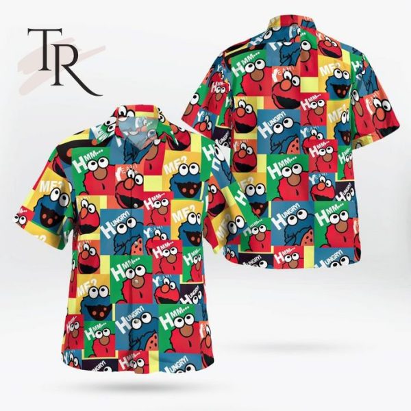 SESAME STREET – ELMO COOKIE MONSTER HAWAII SHIRT