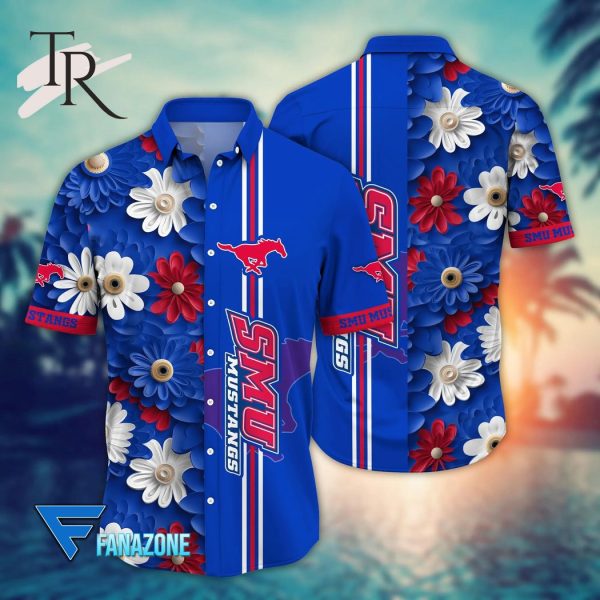 SMU Mustangs NCAA3 Flower Hawaii Shirt For Fans