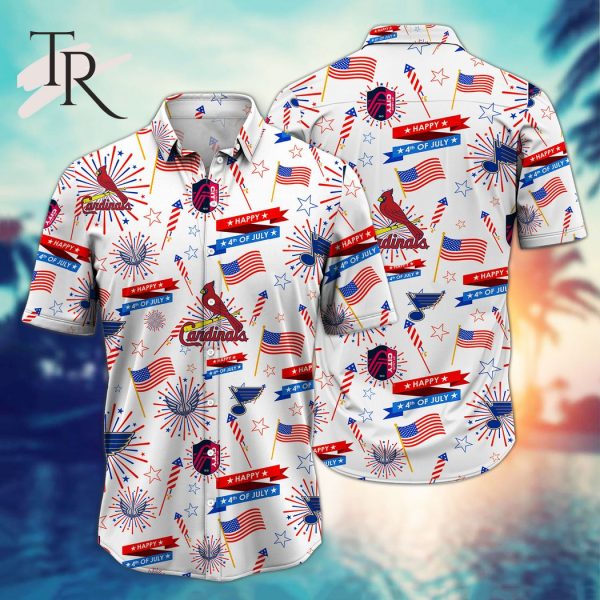 St. Louis Sports Happy 4th Of July Hawaiian Shirt