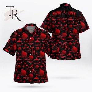 Star Trek Red Hawaiian Shirt