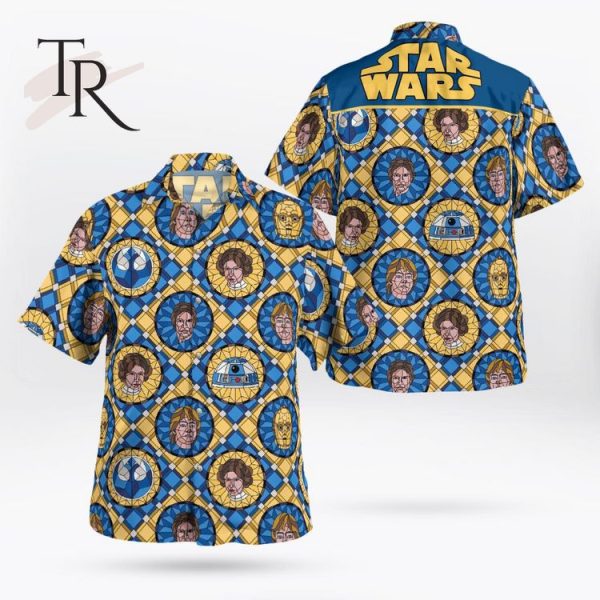 Star Wars Stained Glass Rebel Coin Hawaiian Shirt