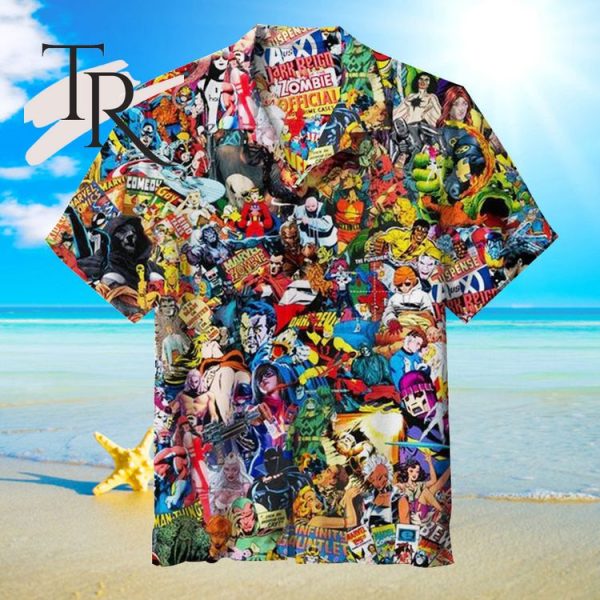 Superhero Comics Unisex Hawaiian Shirt