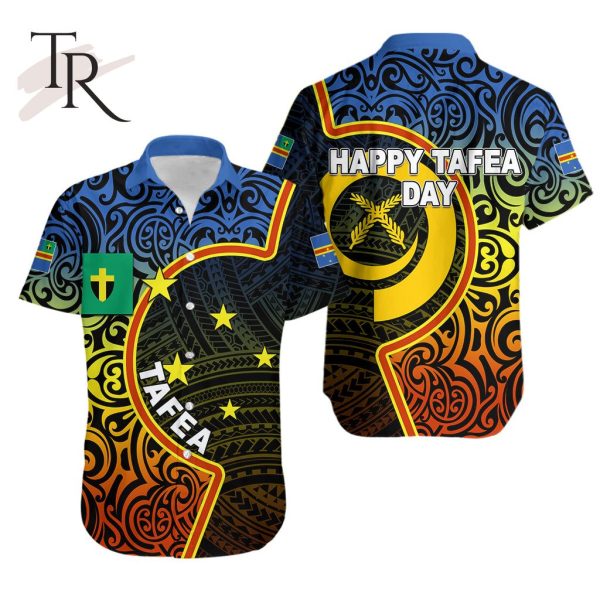 Tafea Day Hawaiian Shirt Of Vanuatu Polynesian Flag Color