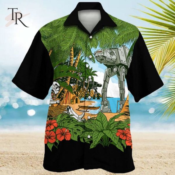 Topical Star Wars Scarif AT-ST Aloha Shirt