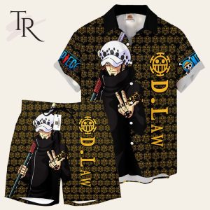 Trafalgar D. Law Symbol One Piece Hawaiian Suit