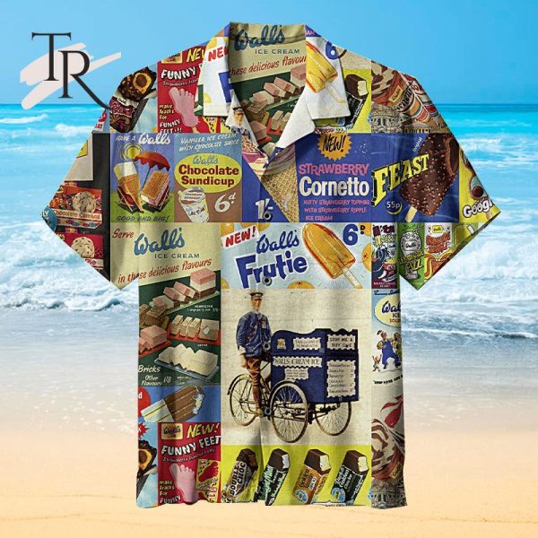 Vintage Ice Cream Unisex Hawaiian Shirt