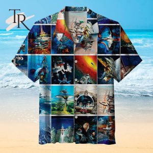 Vintage Sci-Fi Space Battle Alien Comic Art Unisex Hawaiian Shirt