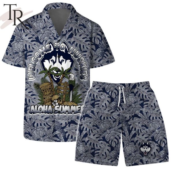 Welcome To Huskies Aloha Summer Hawaiian Set