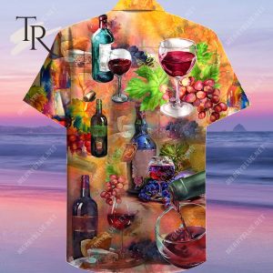 Working From Nine To Wine Unisex Hawaiian Shirt